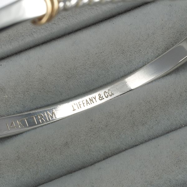 ティファニー ブレスレット バングル シルバー 925/K14YG #181933