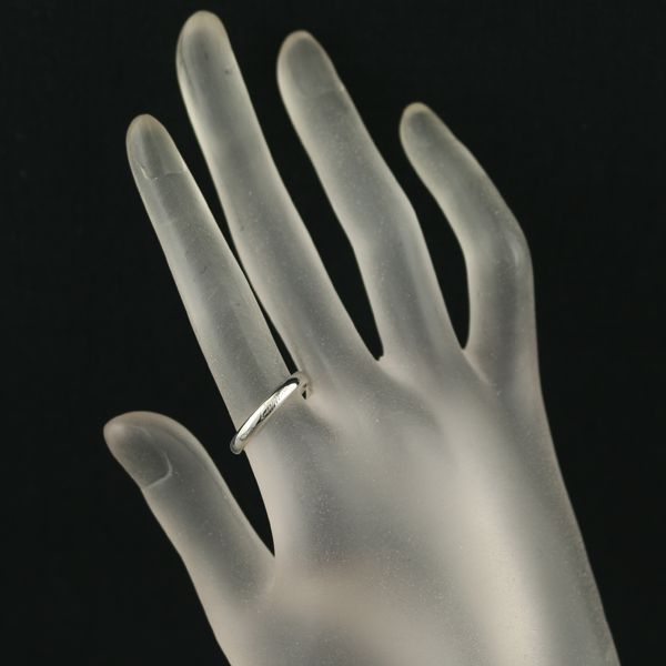 カルティエ リング Cドゥ エングレーブド ウェディング 53号 Pt950