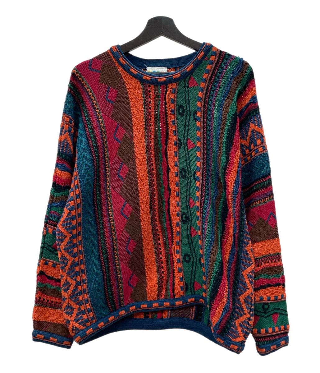 COOGI クージー オーストラリア製 3D 立体 ウールニット セーター XL 90sオーストラリア製】COOGI 3D立体編み ヴィンテージ ウールニット