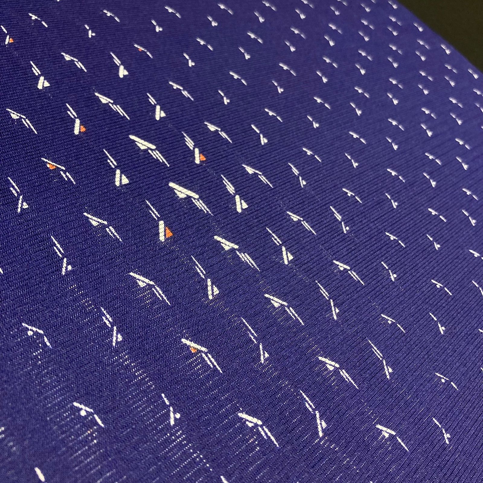 着物と帯オレンジ y177◾️割と綺麗な夏物駒絽ポリエステル化繊小紋