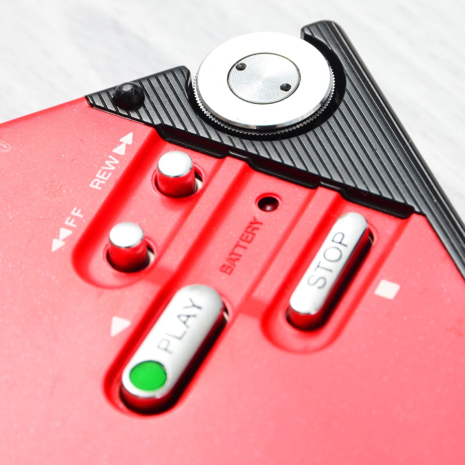 SONY WALKMAN WM-2 カセットウォークマン レッド 電池ボックス・ケース