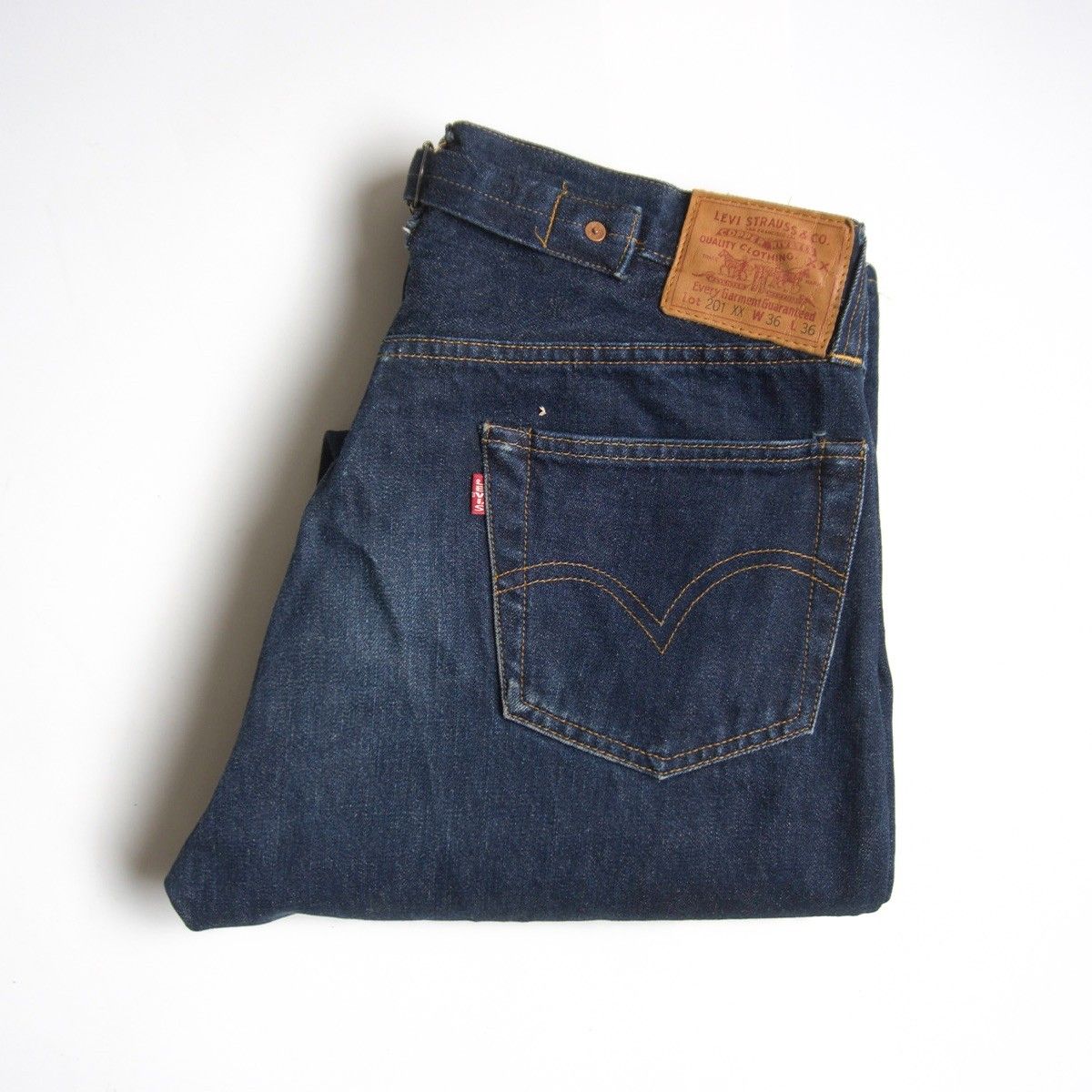 美品濃紺/バレンシア製】 LEVI'S 【201XX ビッグE デニムパンツ 】36