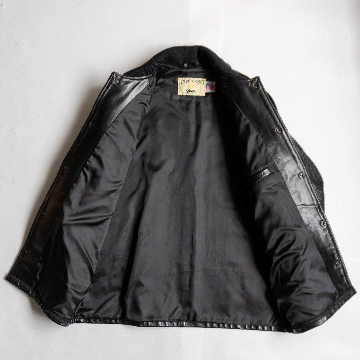 美品/USA製】SCHOTT【653H/ホースハイド ファラオジャケット】40 美品/USA製】SCHOTT【653H/ホースハイド ファラオジャケット】40