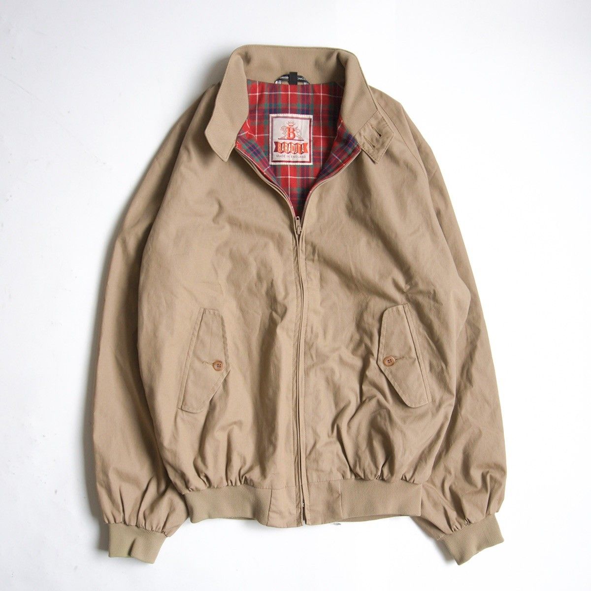 美品/90S】 BARACUTA 【OPTIジップ/G9 スウィングトップ ハリントン