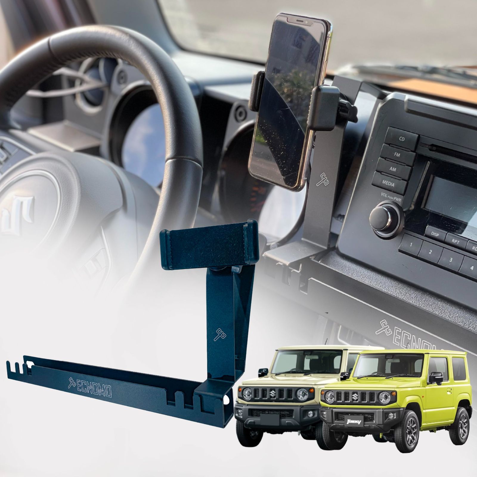 【数量限定】車載ホルダー スマホ 携帯電話ホルダー 車 携帯ホルダー アクセサリー 専用 JB64 ホルダー JB74 ジムニー スズキ 収納 スマホホルダー Jimny Suzuki