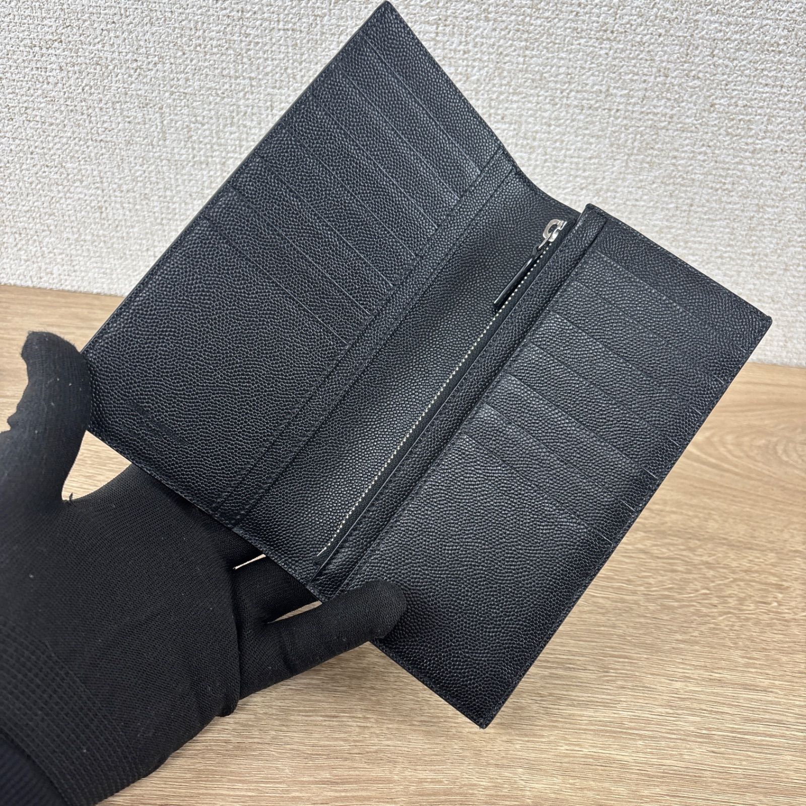 SAINT LAURENT PARIS サンローラン 長財布 ロングウォレット ブラック