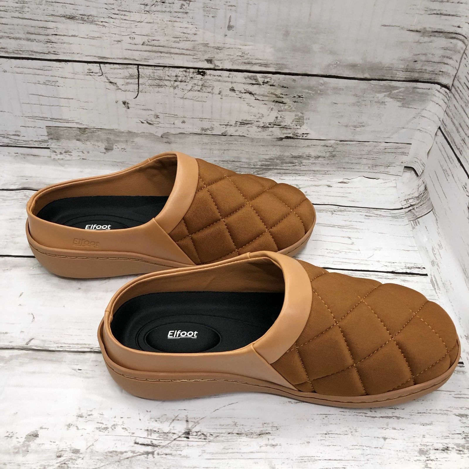 箱付き Elfoot エルフット スリム スリッポン シューズ XS