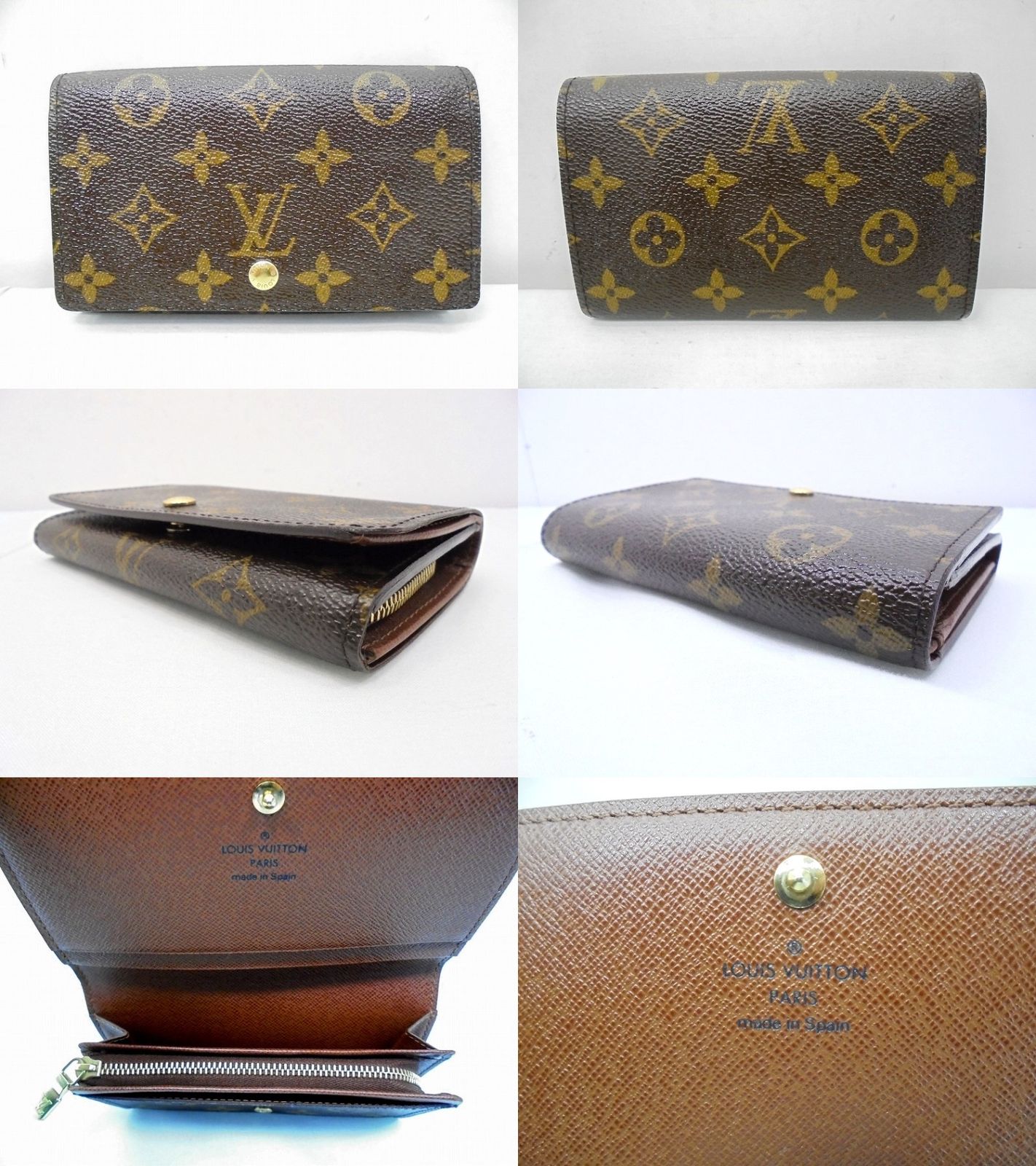s25g-a869x【中古】LOUIS VUITTON ﾙｲｳﾞｨﾄﾝ ﾎﾟﾙﾄ ﾓﾈ ﾋﾞｴ ﾄﾚｿﾞｰﾙ ﾓﾉｸﾞﾗﾑ