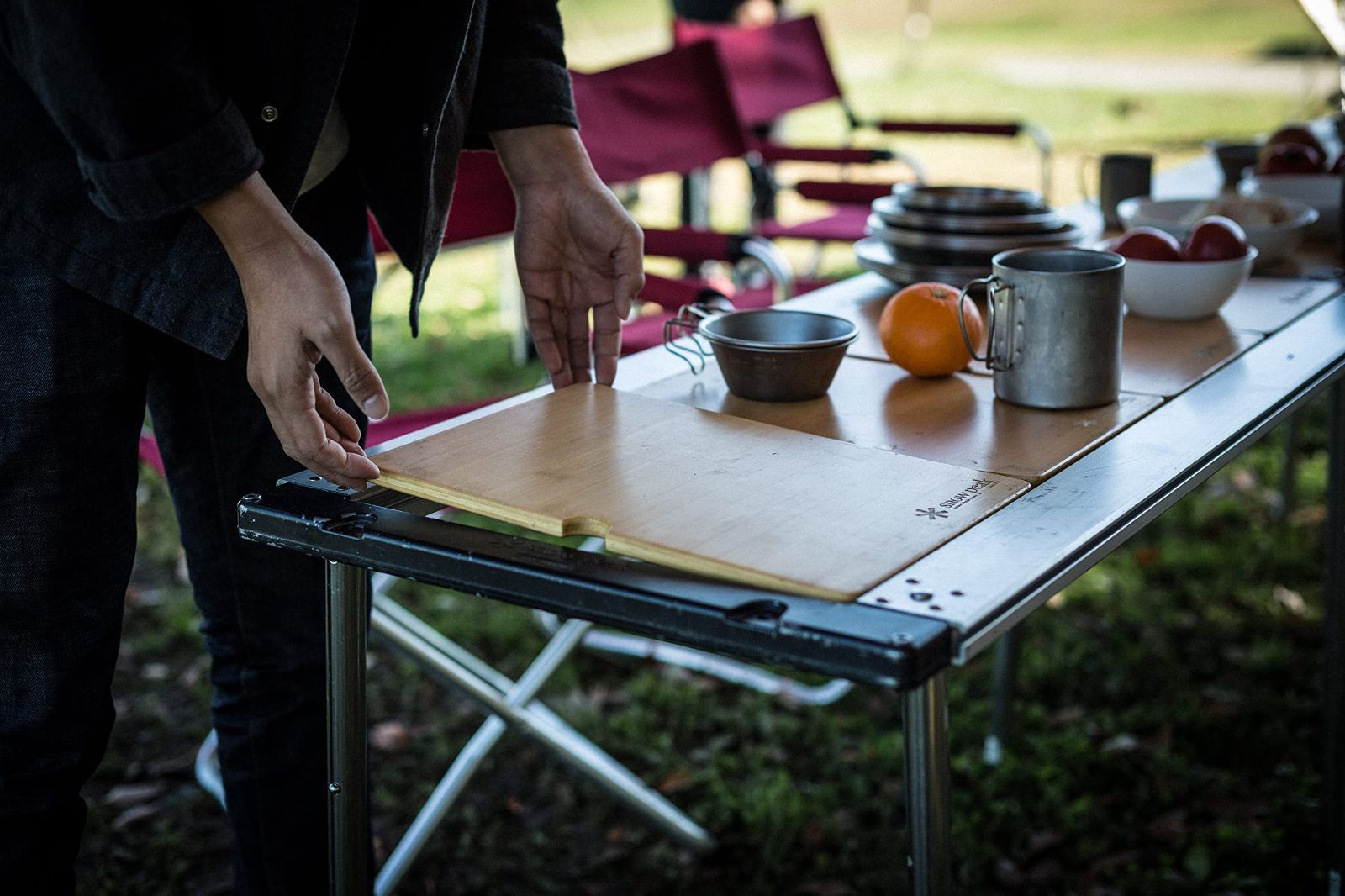 peak ウッドテーブル W竹 2個セット 旧モデル CK-126T peak ウッド