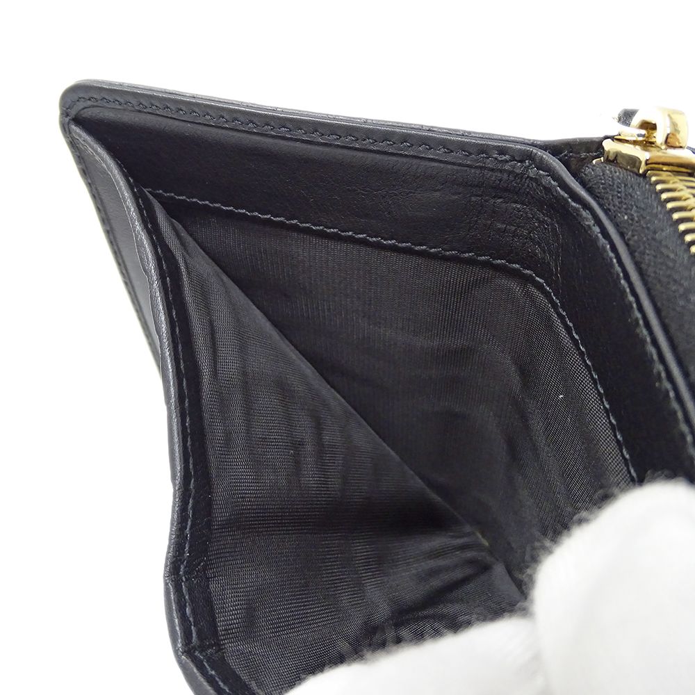 GUCCI グッチ マイクロシマ コンパクト財布 レザー 黒 449395 楽天市場】GUCCI グッチ/マイクロGGシマ コンパクトウォレット