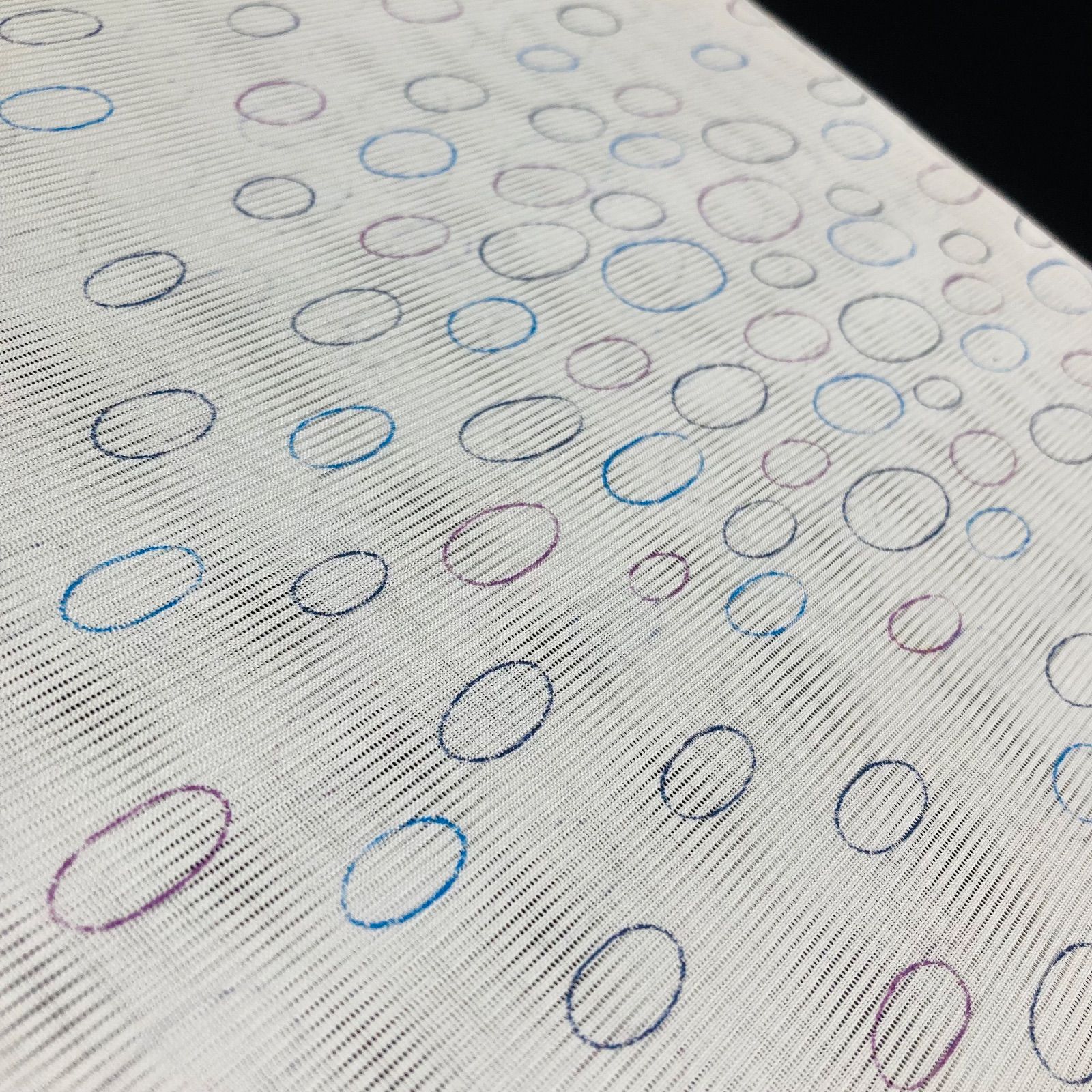 着物と帯オレンジ y182◾️割と綺麗な夏物駒絽ポリエステル化繊小紋