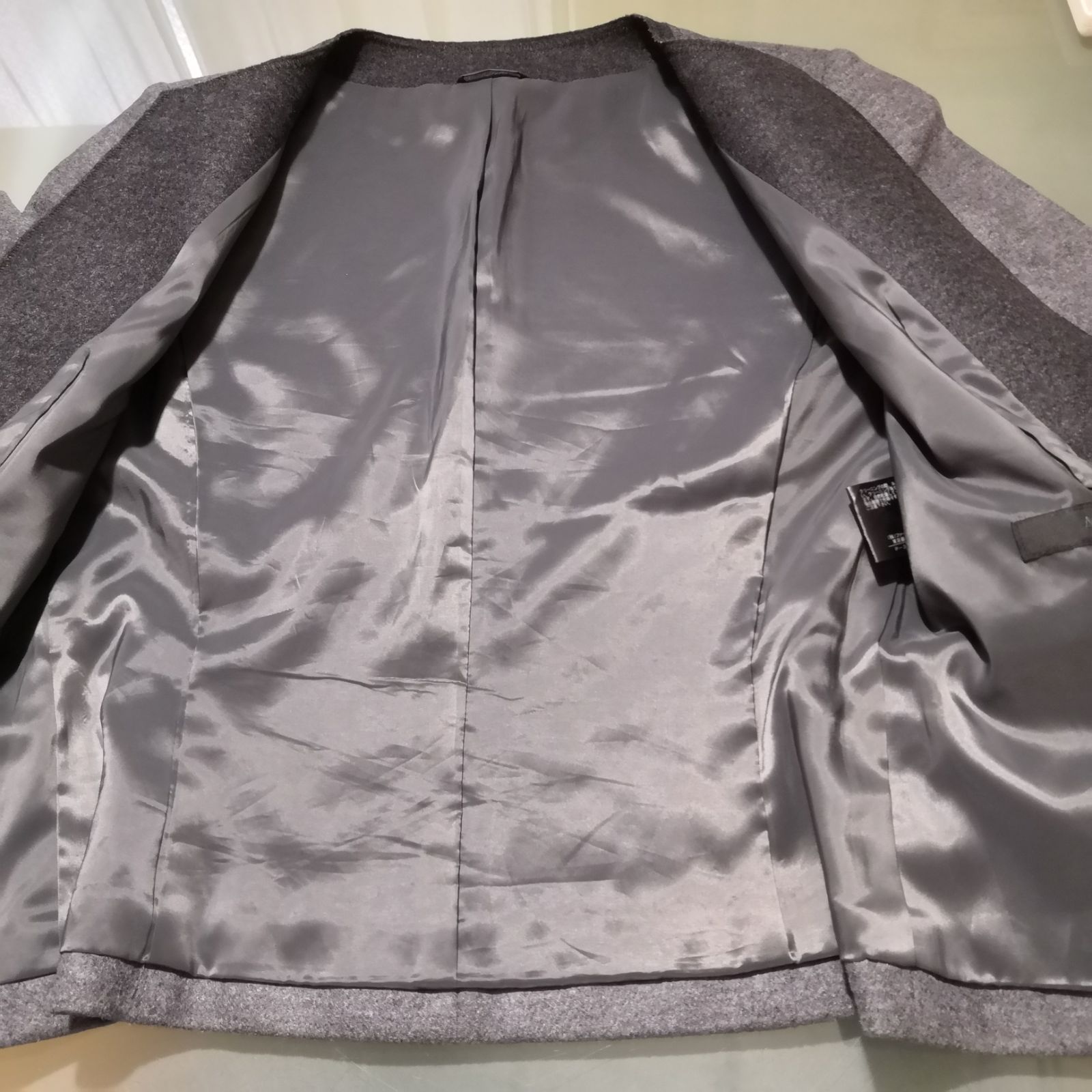 ANAYI アナイ ノーカラージャケット グレー 36 （S） - メルカリ