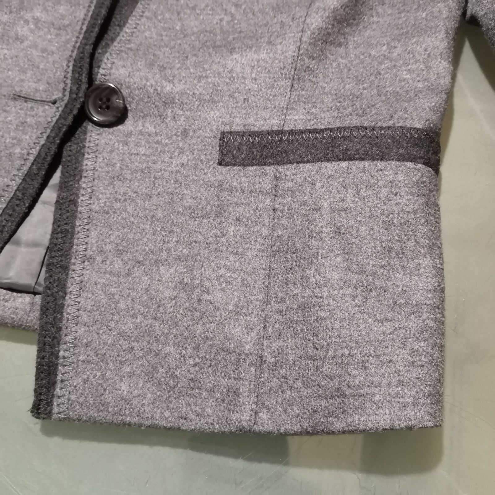 ANAYI アナイ ノーカラージャケット グレー 36 （S） - メルカリ