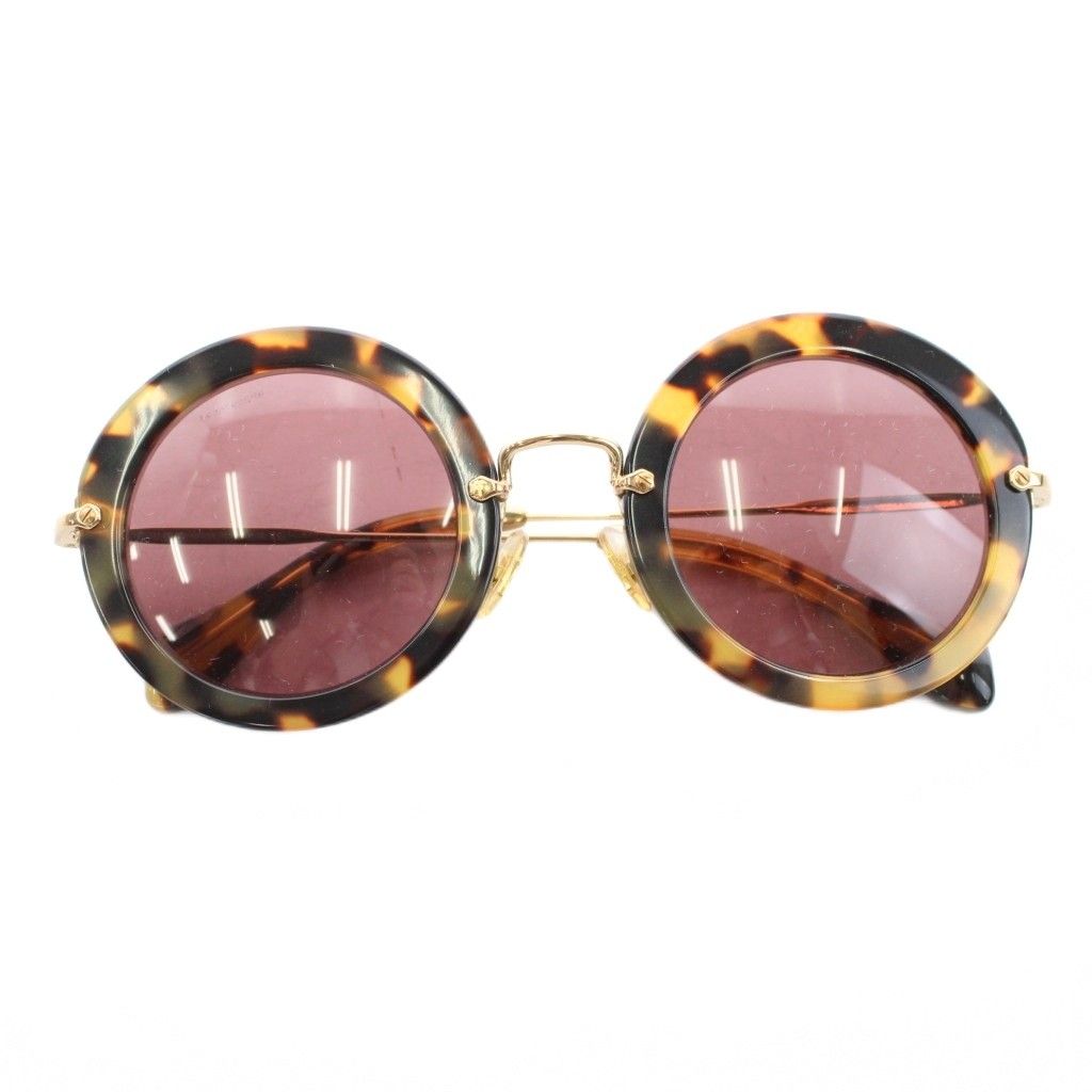 ミュウミュウ miumiu サングラス 眼鏡 アイウェア ラウンド セル