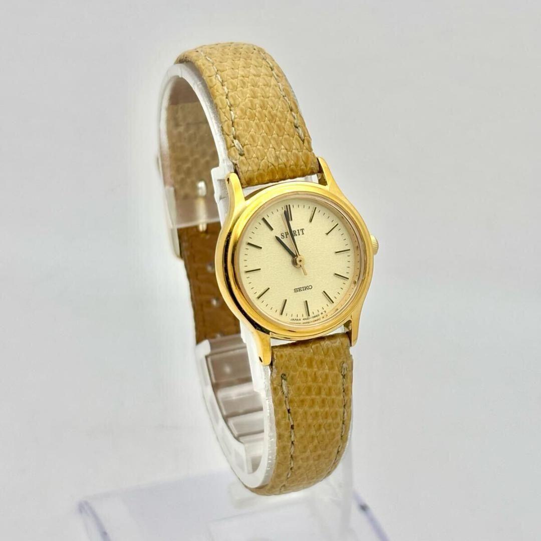 新品電池】 SEIKO セイコー SPIRIT スピリット ゴールド レディース