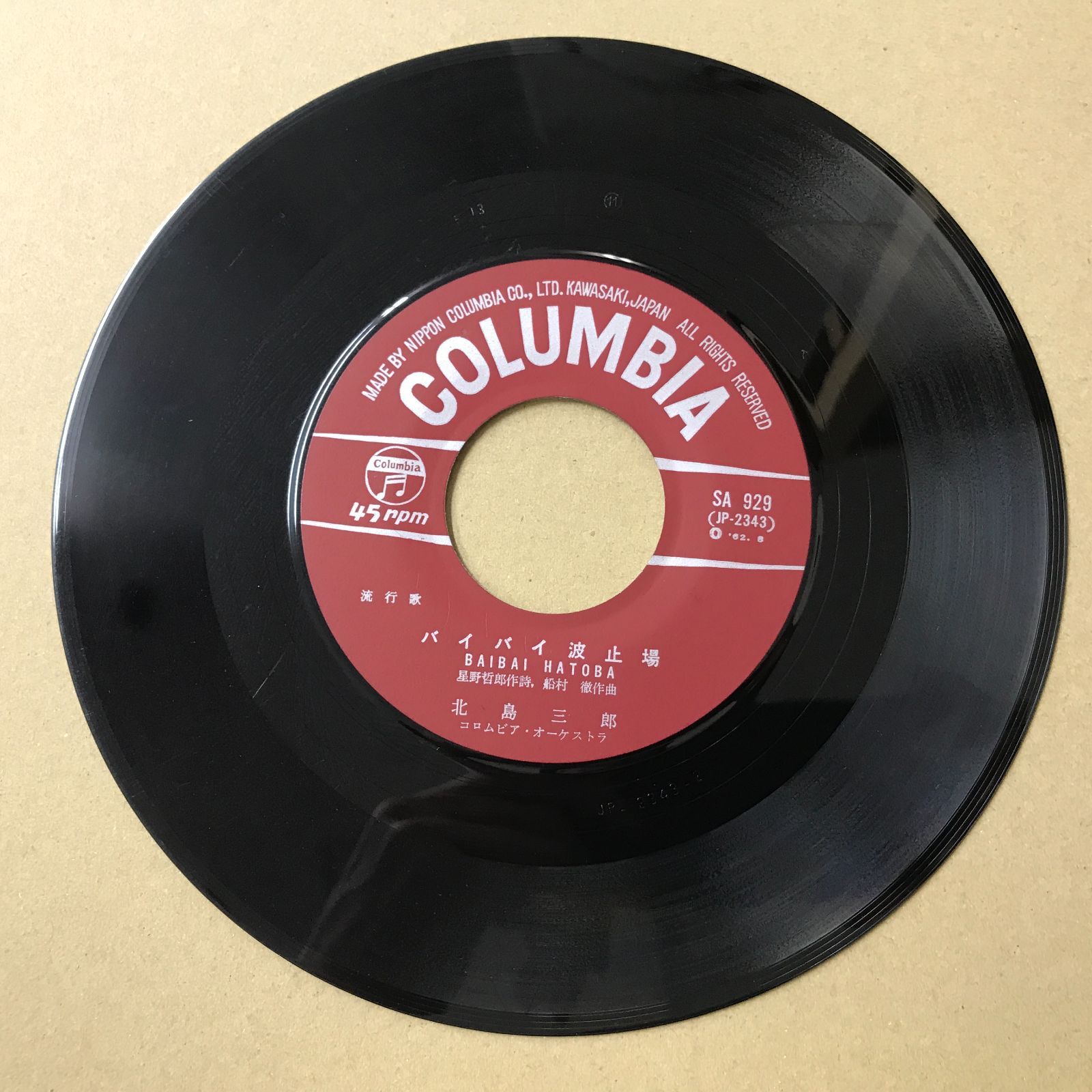 EP シングル レコード　北島三郎 / 波止場・あばよ EP シングル レコード 北島三郎 / 波止場・あばよ - メルカリ