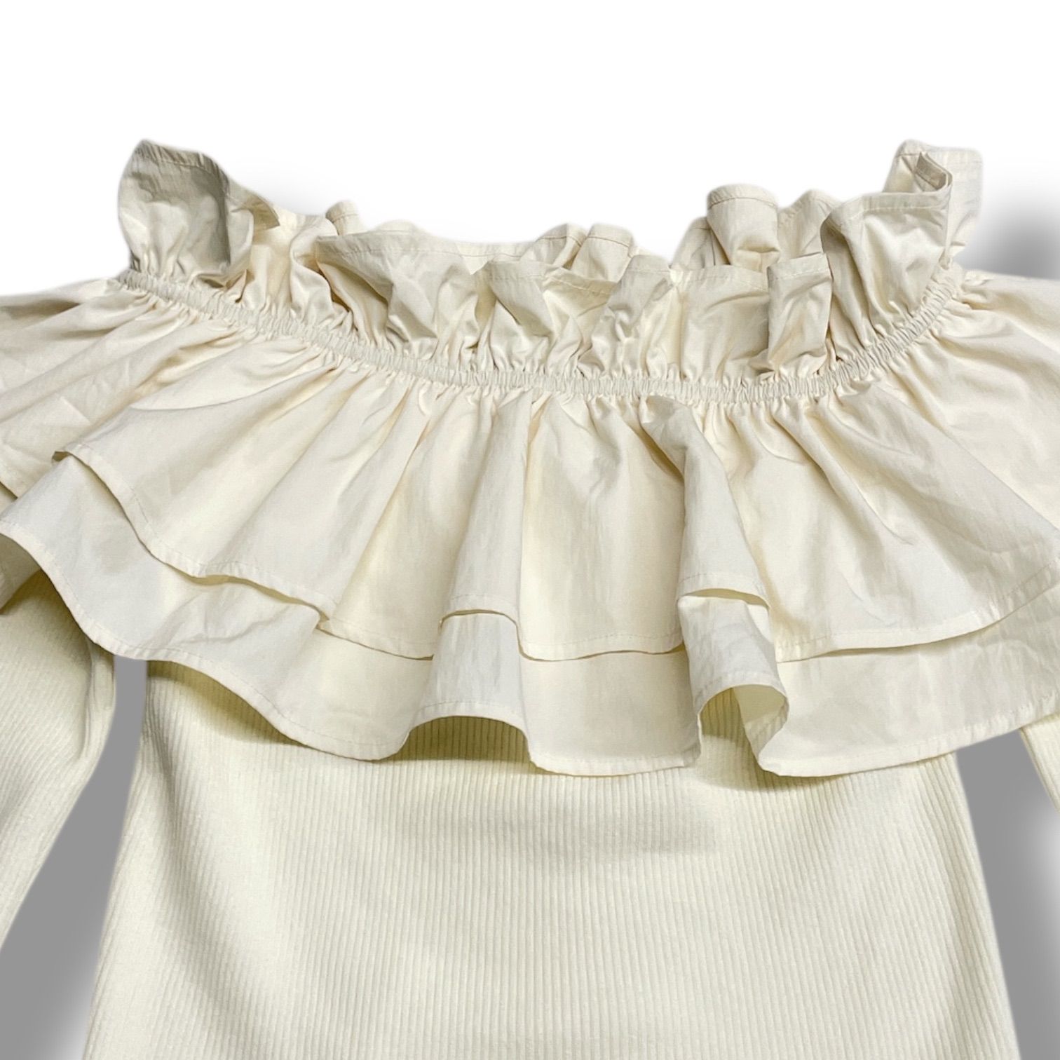 ORGUE オルグ Choker frill knit フリルニット ニット セーター