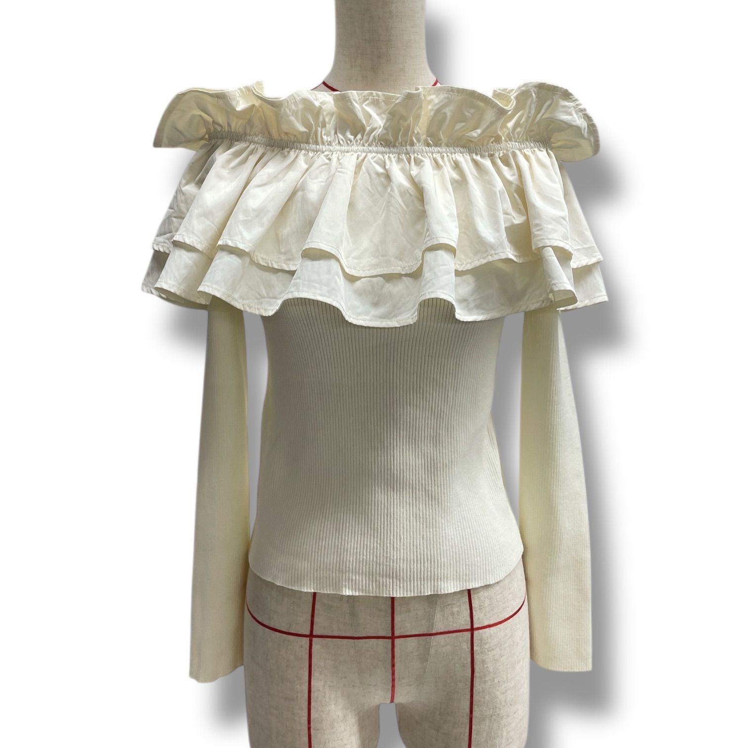 ORGUE オルグ Choker frill knit フリルニット ニット セーター