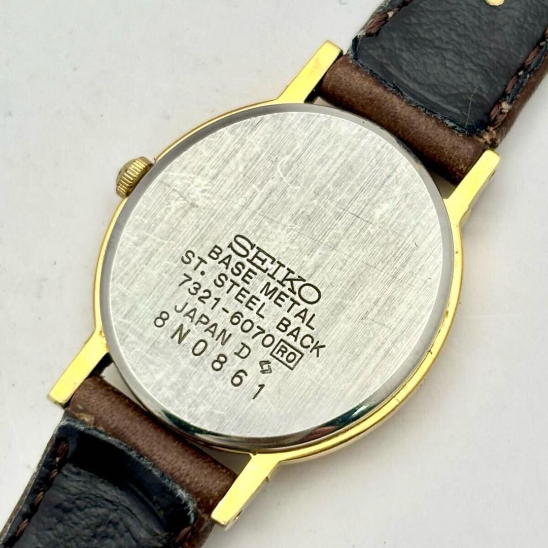 新品電池】 SEIKO セイコー オーバル ゴールド レディース 腕時計