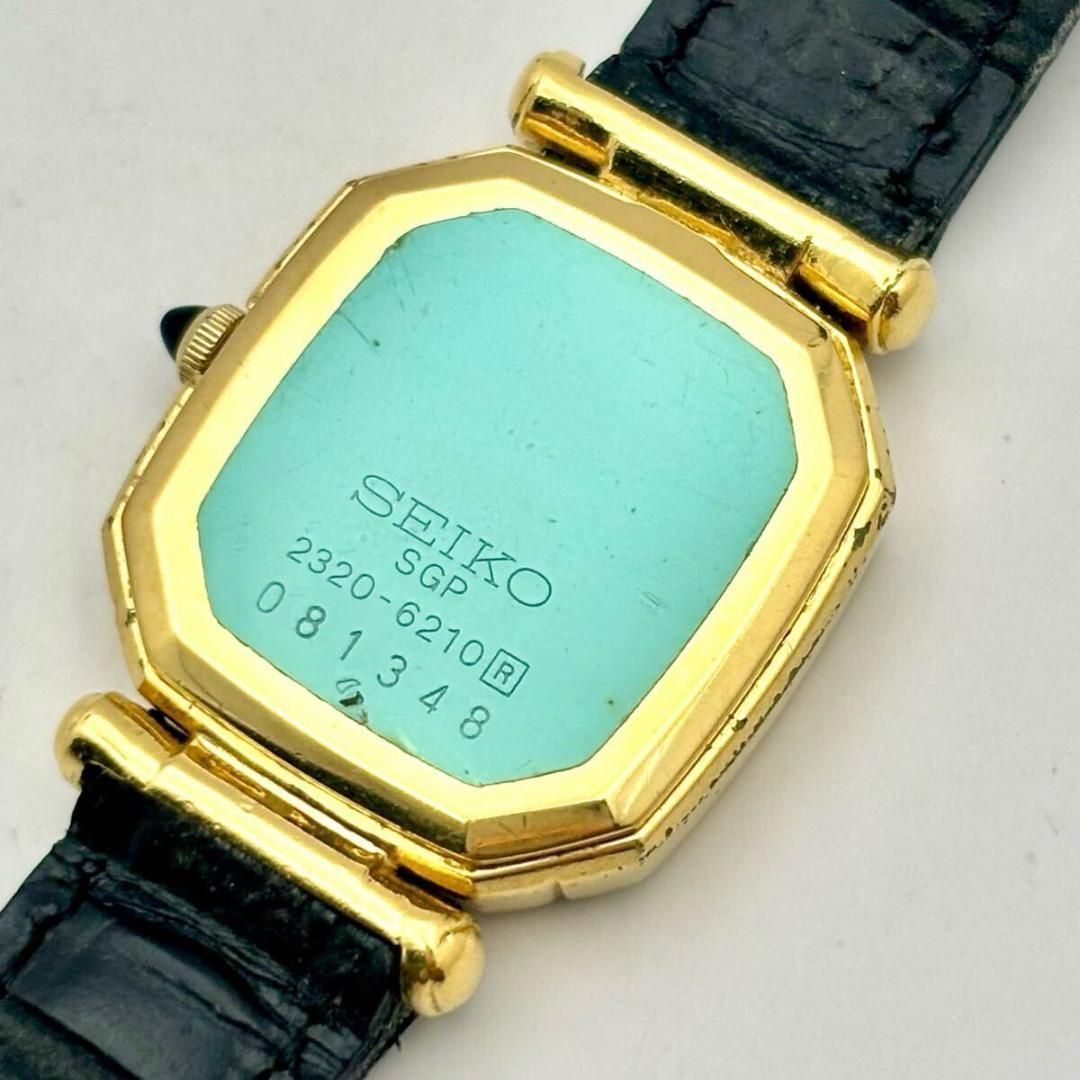 新品電池】 SEIKO セイコー 2Pダイヤ ゴールド レディース 腕時計