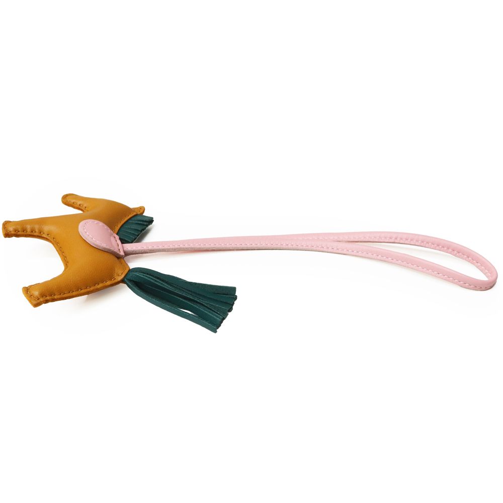 【美品】HERMES ロデオ チャーム PM Z刻印 キャメル 美品】HERMES ロデオ チャーム PM Z刻印 キャメル 美品】HERMES ロデオ