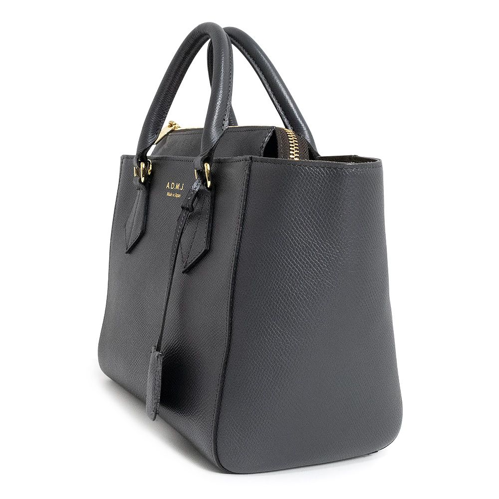 希少 美品 A.D.M.J. ハンドバッグ ショルダーバッグ 2way 型押し 美品】エーディーエムジェイ ADMJ アクセソワ 2Way ショルダー