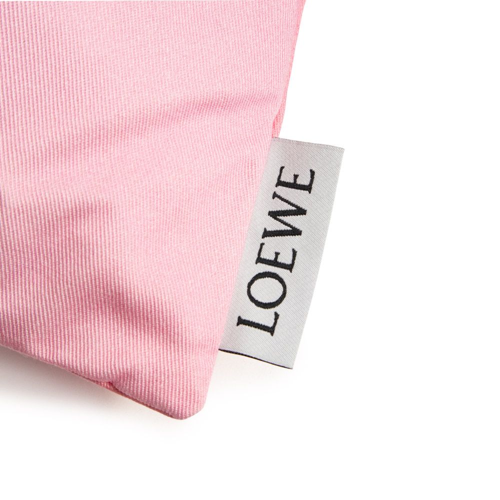 ロエベ ドローストリングポーチ ストライプ L 巾着バッグ キャンバス