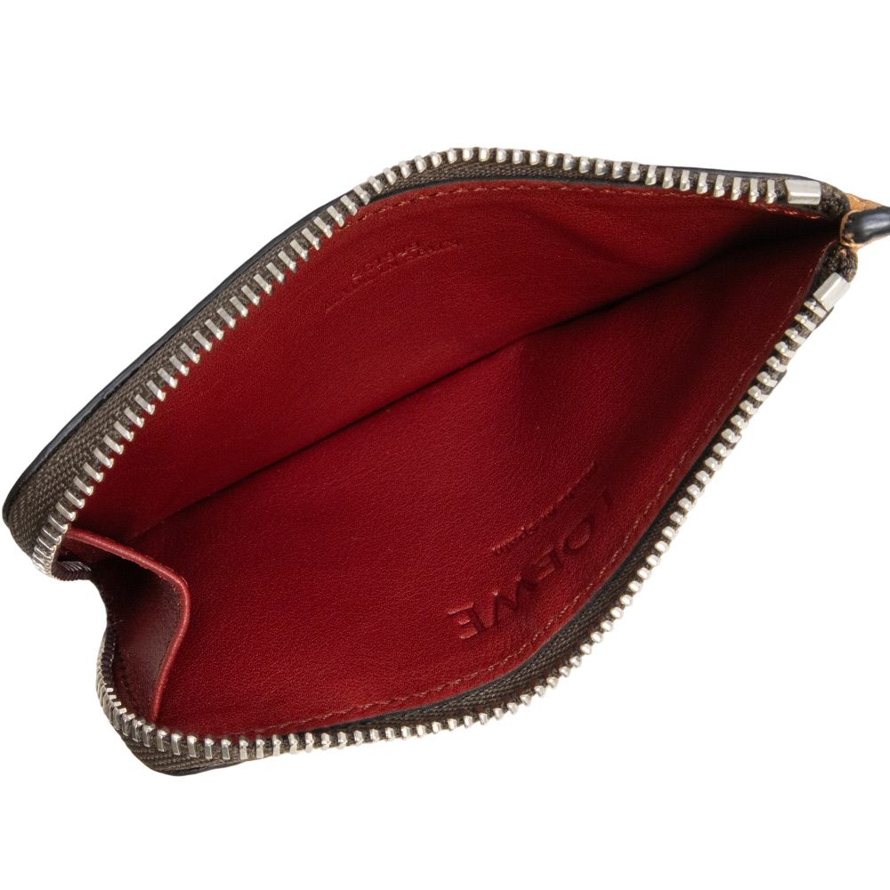 ロエベ アナグラム コインカードホルダー L字ファスナー コインケース