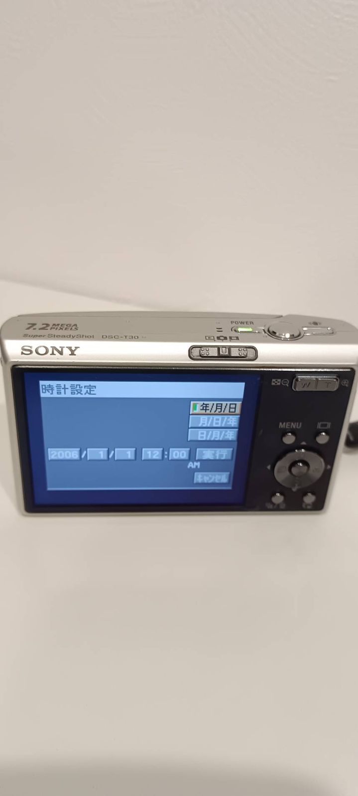 動作確認済】SONY Cyber-shot DSC-T30 シルバー レトロデジカメ - メルカリ