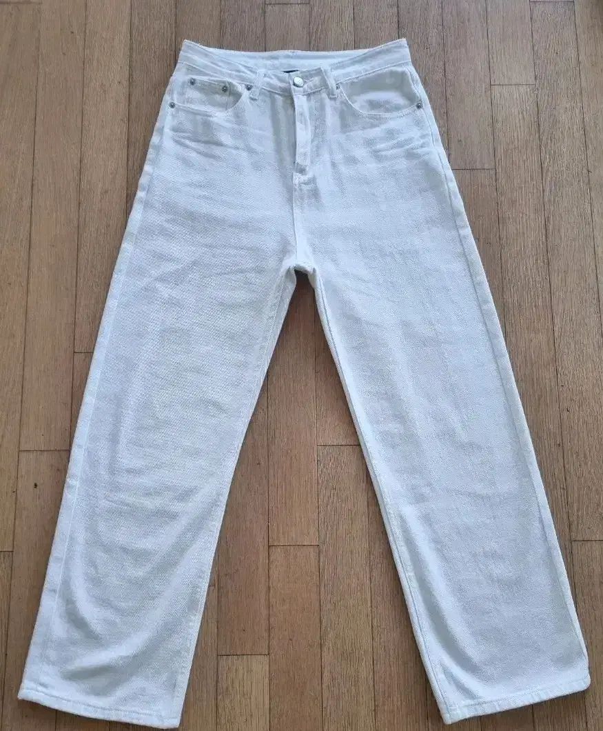 バイオストーン ウォッシュ ワイド デニム パンツ S TRILLION