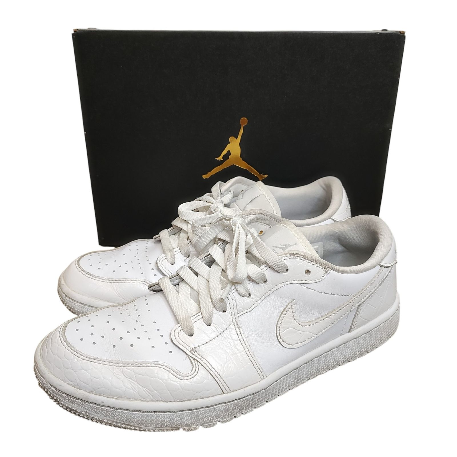 NIKE ナイキ Air Jordan 1 Low Golf White Crocodile Skin エア