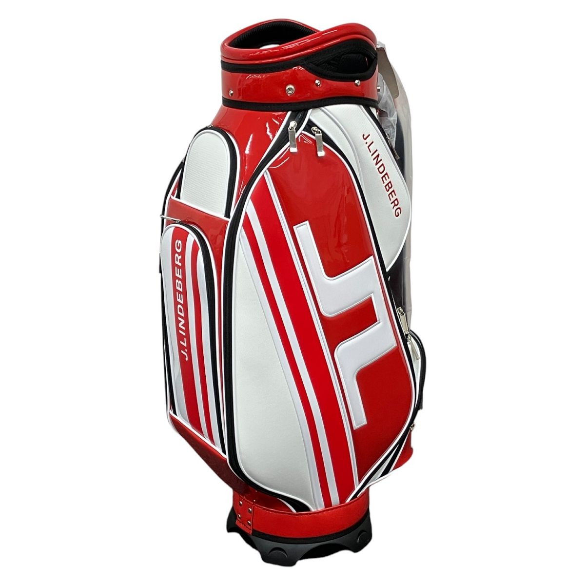 J.Lindeberg キャディバッグ 1997 EST. 371M レッド J.LINDEBERG ジェイ・リンドバーグ JL-020 キャディバック 6分割 9型