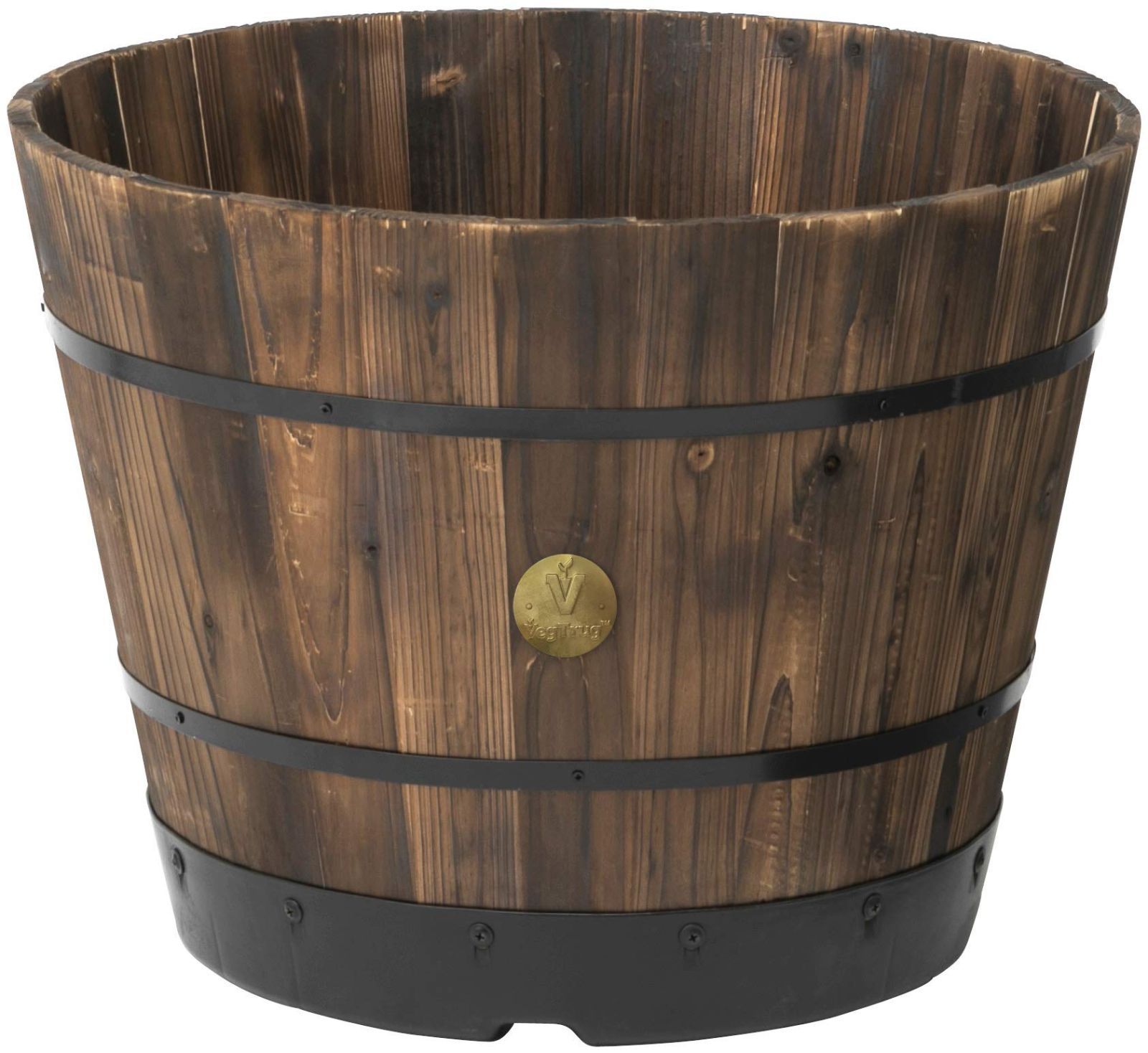 数量 約W 55 D H 41 cm 550 ウッドバレルプランター タカショー