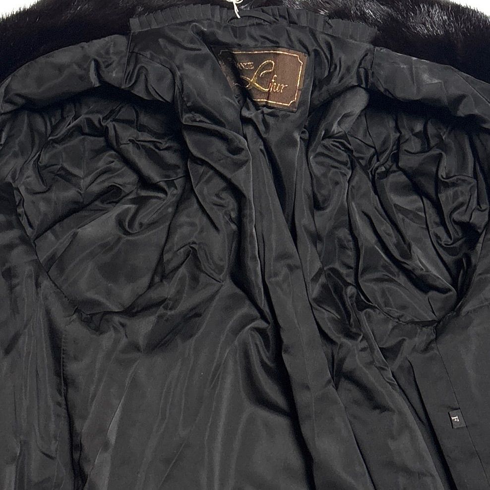 美品】 タグ付 最高級 ミンクファーコート ELEGANCE L fur リアル
