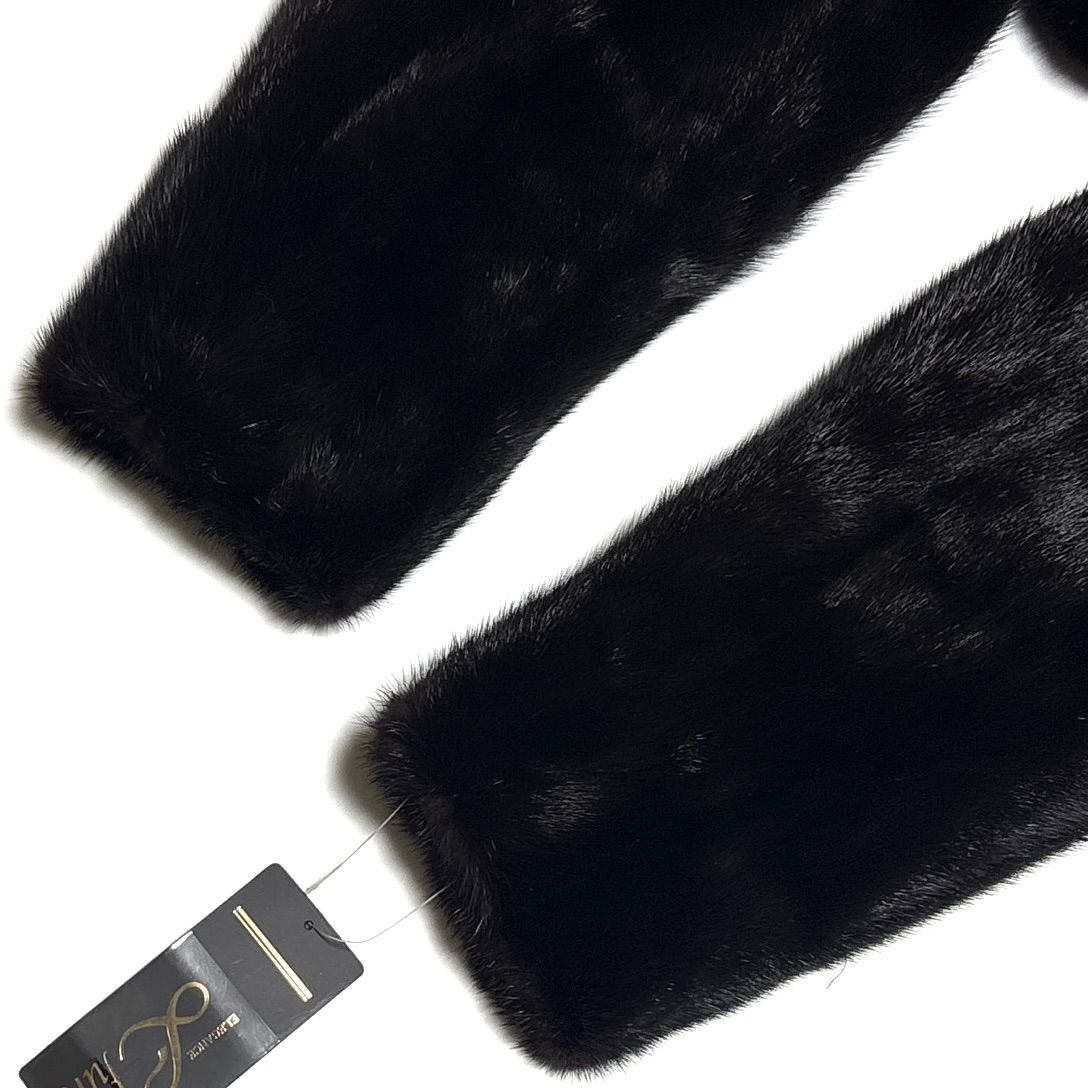 美品】 タグ付 最高級 ミンクファーコート ELEGANCE L fur リアル