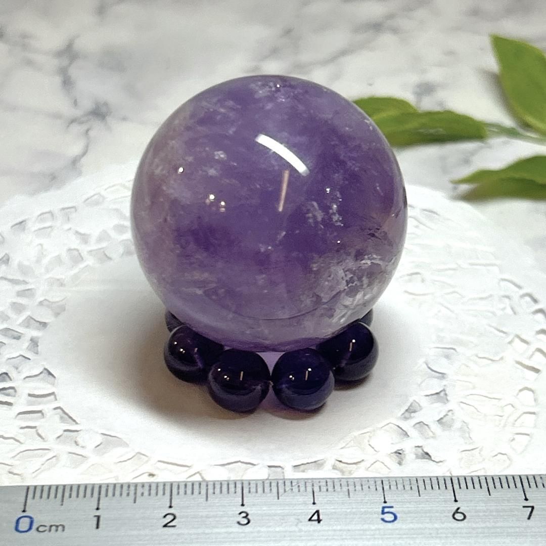 E17077】アメトリン 約41㎜ 球 スフィア ブラジル amethyst 天然石