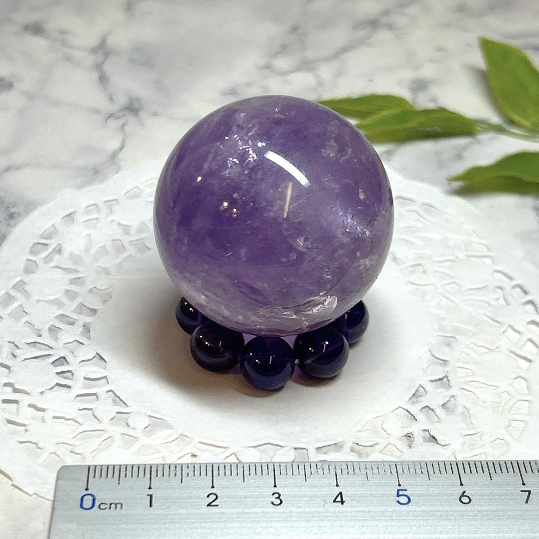 E17077】アメトリン 約41㎜ 球 スフィア ブラジル amethyst 天然石
