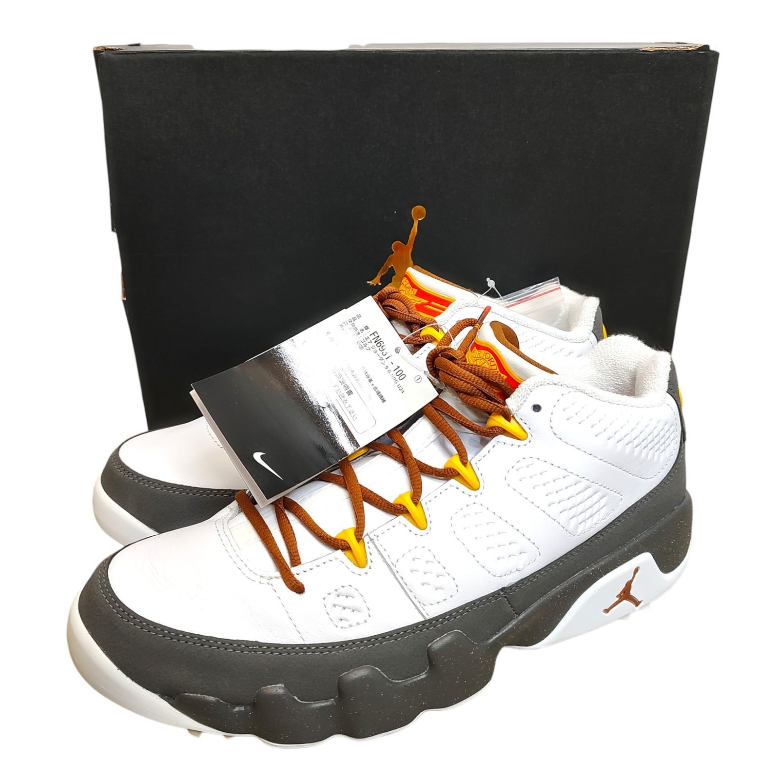  NIKE ナイキ Air Jordan 9 Low Golf US Open エアジョーダン9 ゴルフシューズ スニーカー FN6931-100 27cm ホワイト/マルチ メンズ シューズ(男性用)