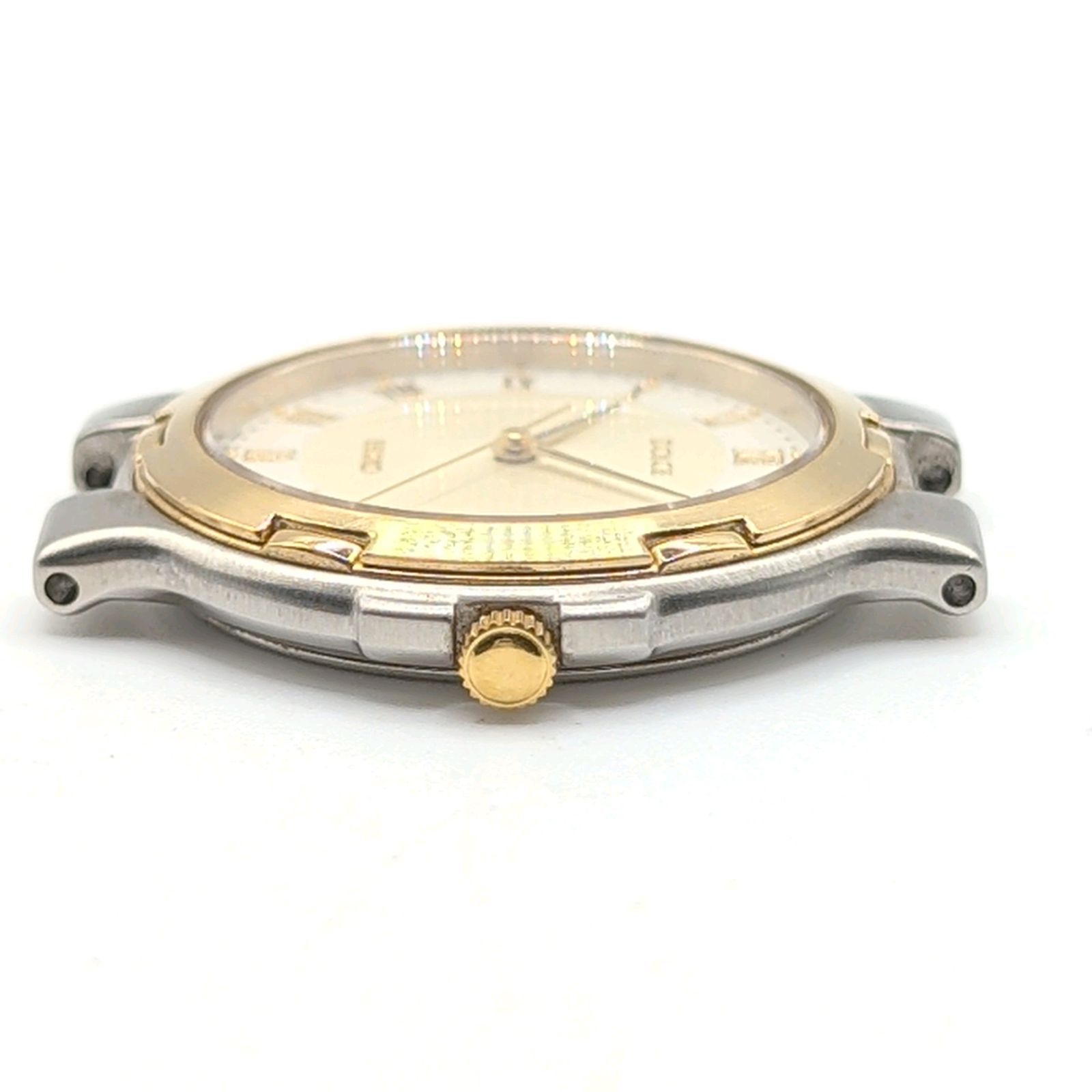 セイコー ドルチェ 5E31-6D40 SEIKO Dolce 5E31-6D40 Watch QZ Men's Gold Dial Silver Y2K 00S