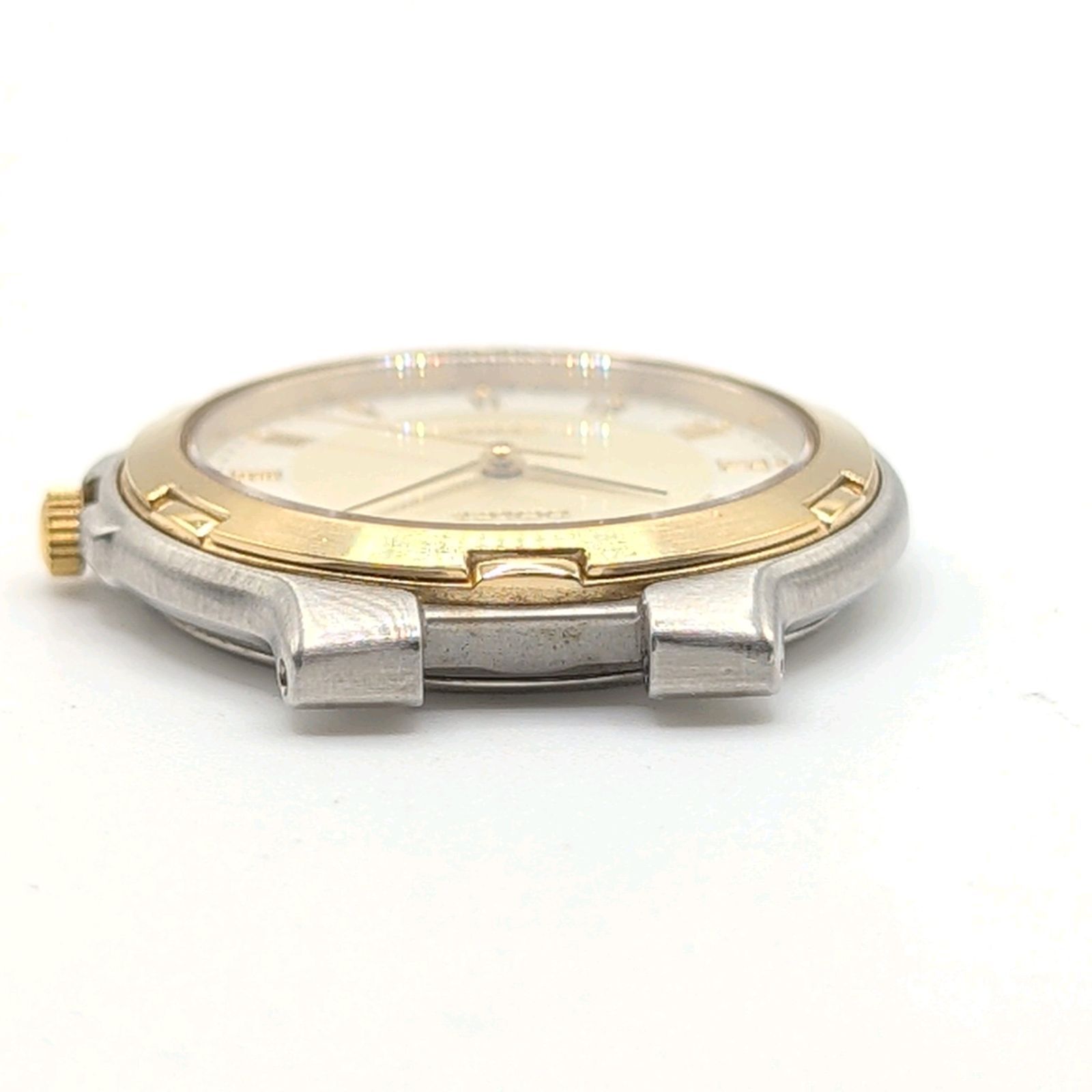 SEIKO Dolce 5E31-6D40 Watch QZ Men's Gold Dial Silver Y2K 00S