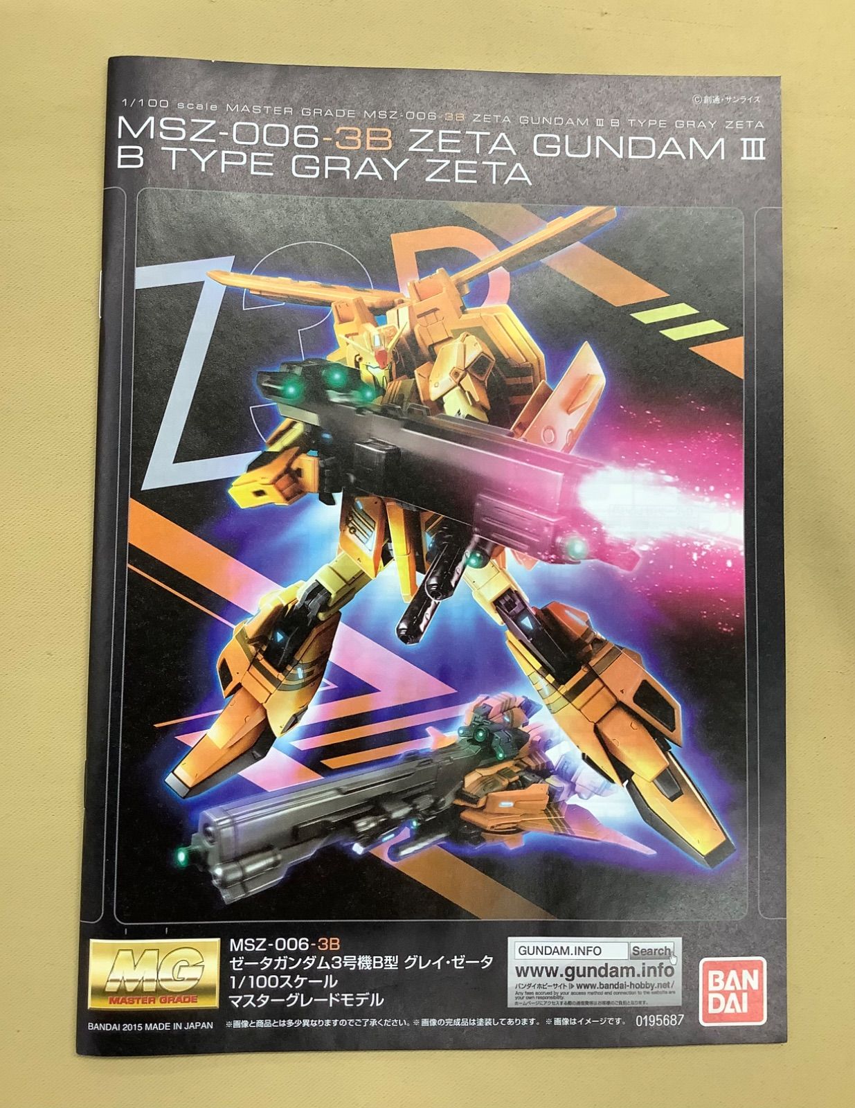 MG 1/100 Zガンダム3号機 レッドゼータ グレイゼータ セット - メルカリ