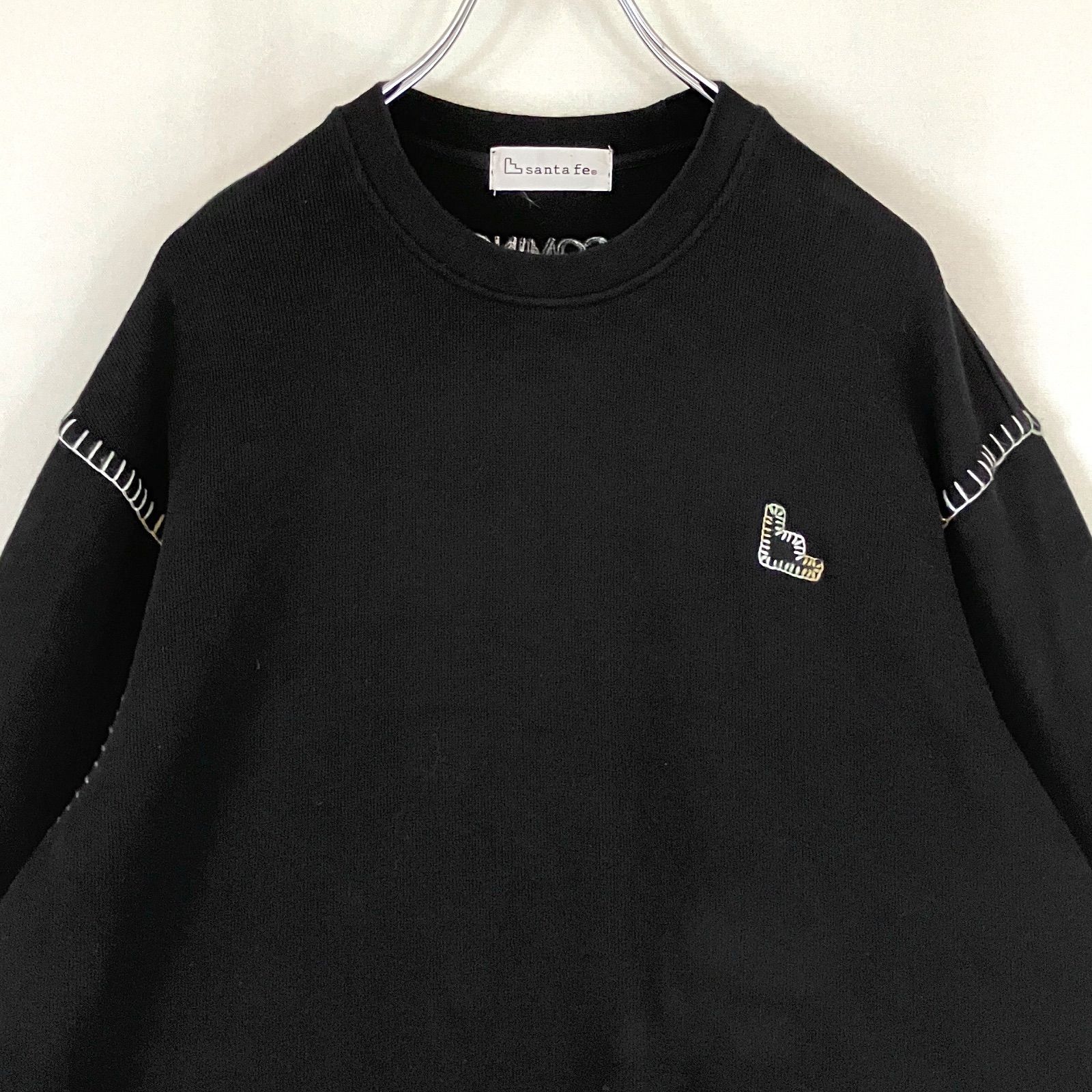 サンタフェ☆刺繍ロゴ/ハンドメイド風ステッチ☆スウェットライク