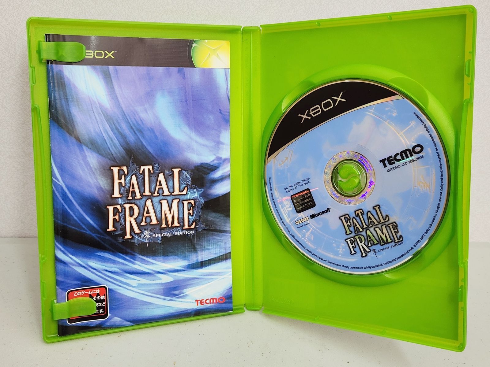 XBOX FATAL FRAME フェイタルフレーム 零 SPECIAL EDITION TECMO 箱