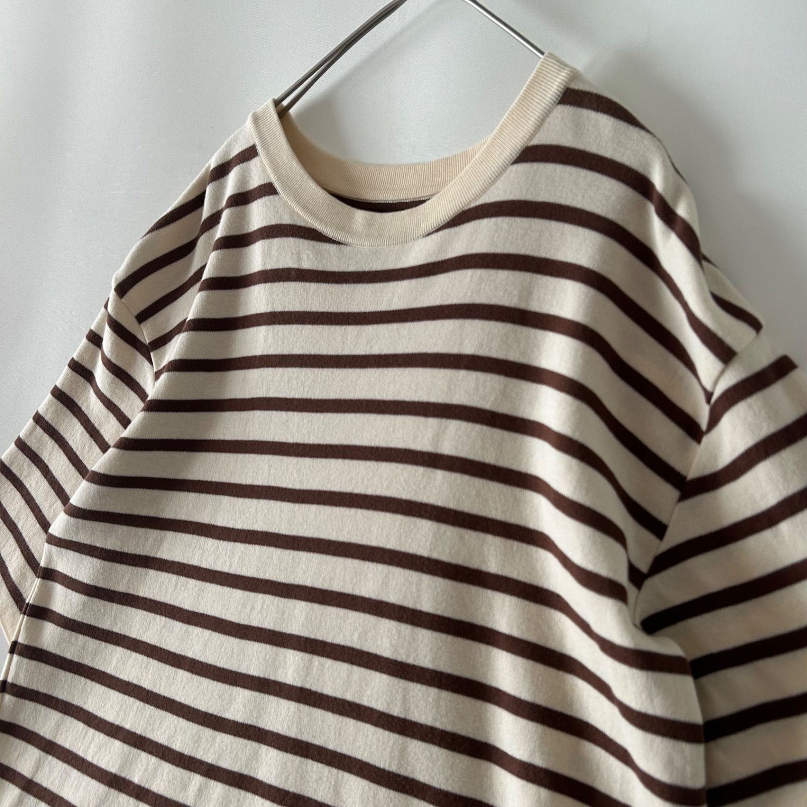 別注】 バトナー BATONER ボーダー スムースボーダーニットTシャツ