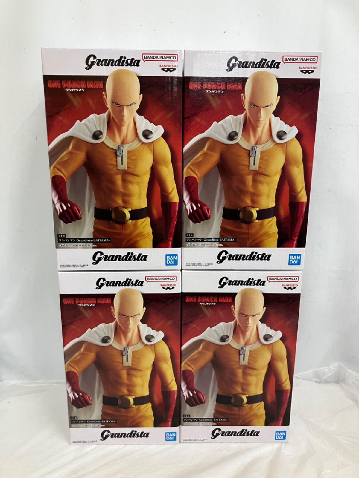 未開封 ワンパンマン Grandista SAITAMA フィギュア 4個 LFQ832 f101