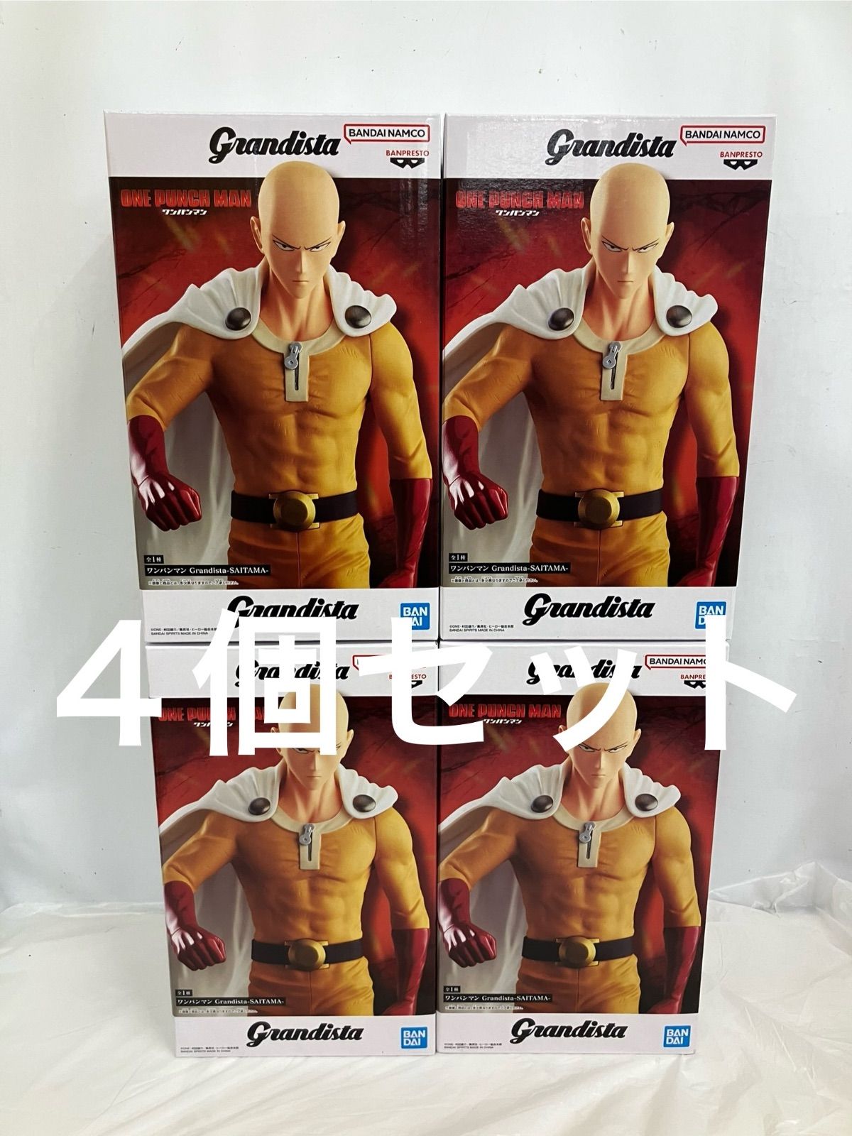 未開封 ワンパンマン Grandista SAITAMA フィギュア 4個 LFQ832 f101