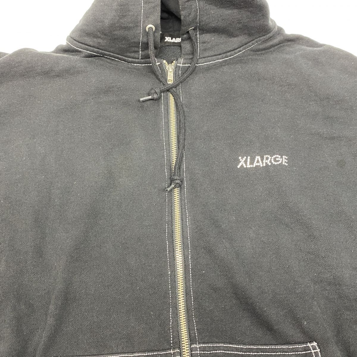XLARGE エクストララージ RHINESTONE OG ZIP HOODED SWEATSHIRT