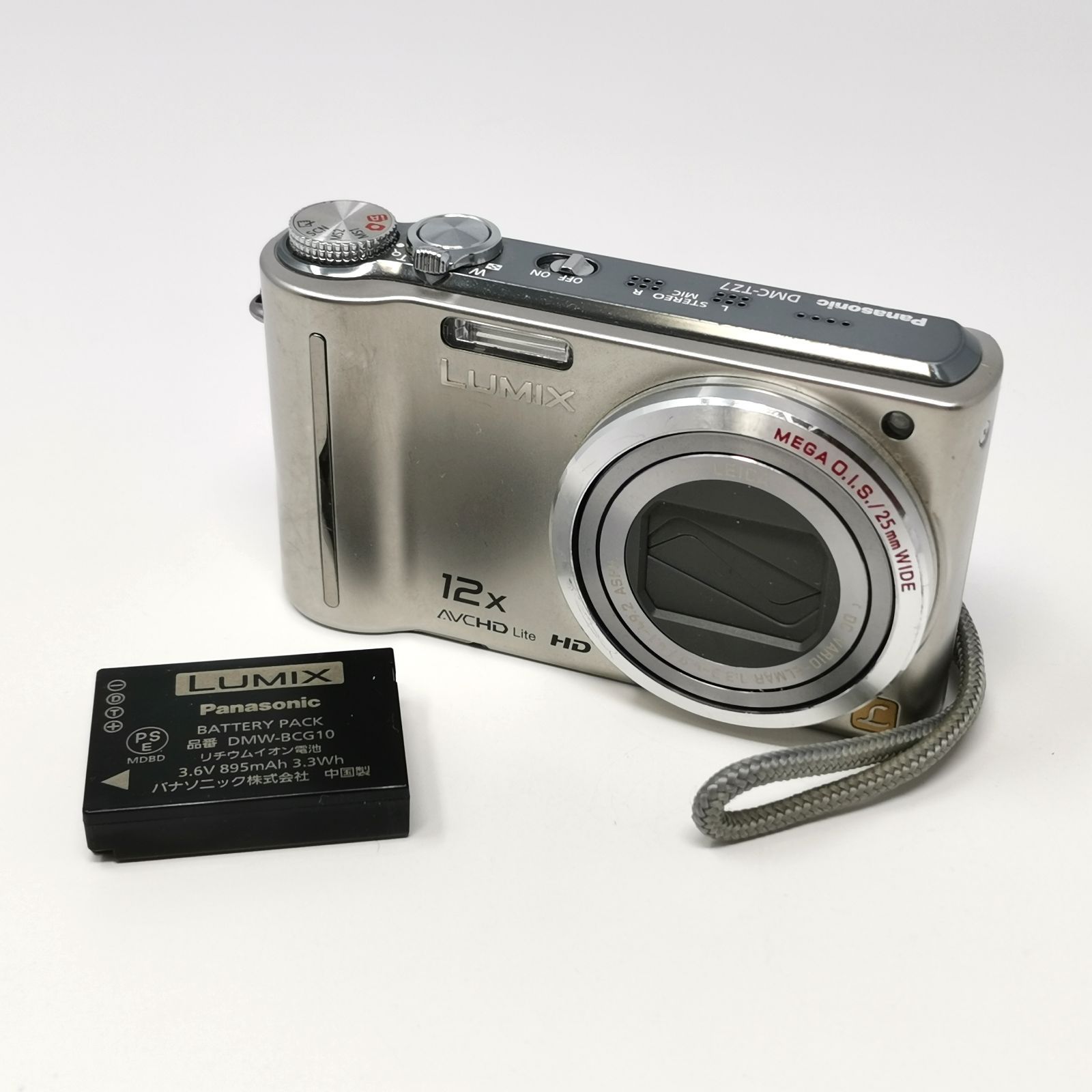 パナソニック DMC-TZ7 LUMIX デジカメ シルバー ジャンク デジタル