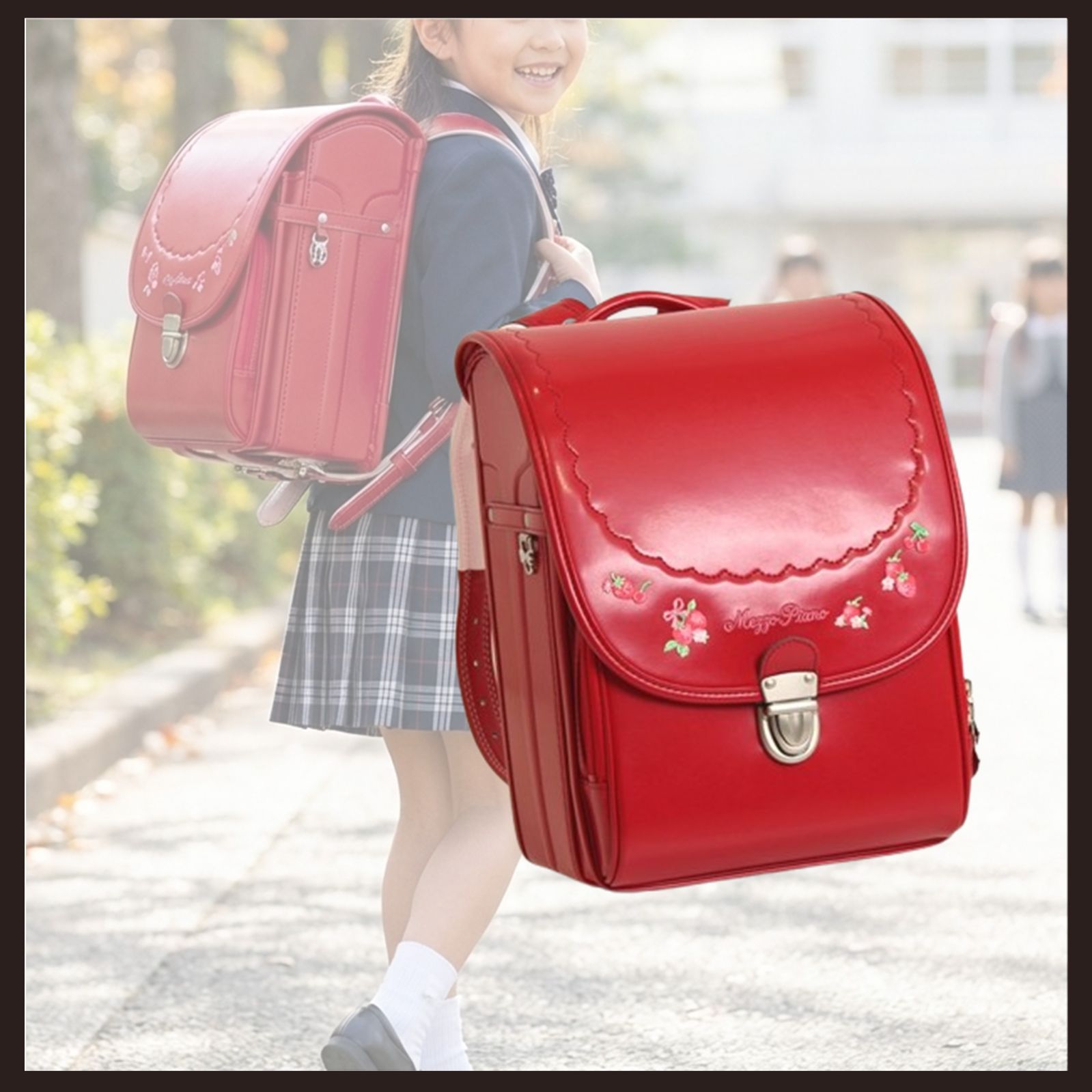 新品 未使用 メゾピアノ プティベリー ランドセル 半かぶせタイプ 