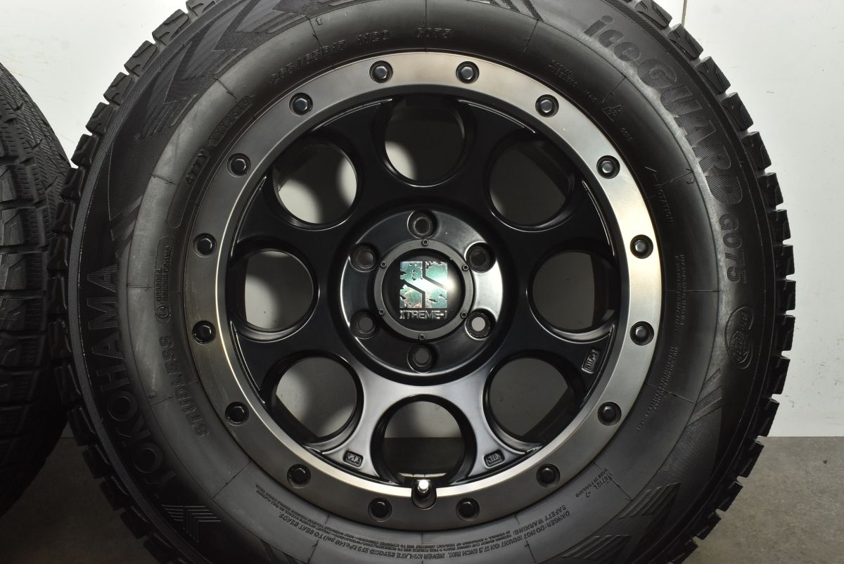 美品】エクストリームJ XJ03 17in 8J +20 PCD139.7 ヨコハマ アイス 
